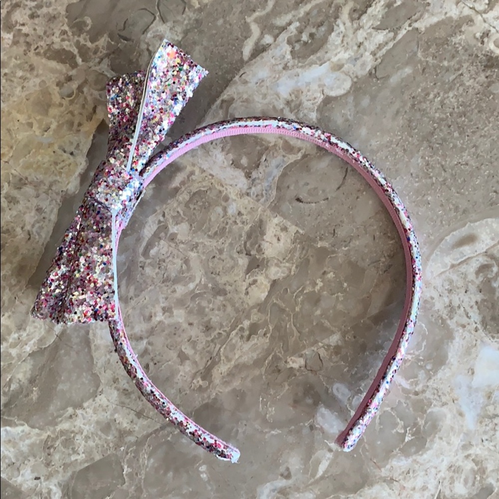 Girls Pink Glitter Headband